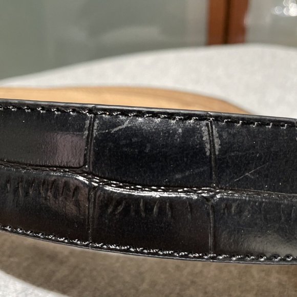 Nexbelt Premium Alligator Embossed Calfskin Leather Mens Adjustable Dress Belt - Picture 10 of 11